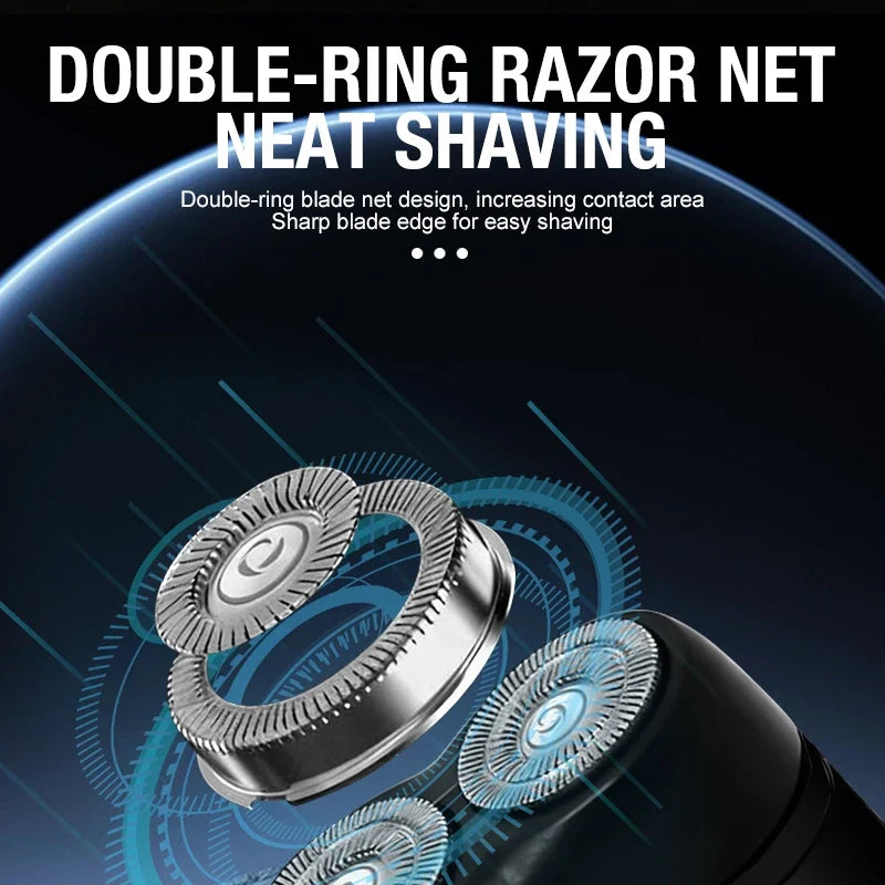 SwiftShave Pro - USB Rechargeable Dual Head Electric Razor for Men