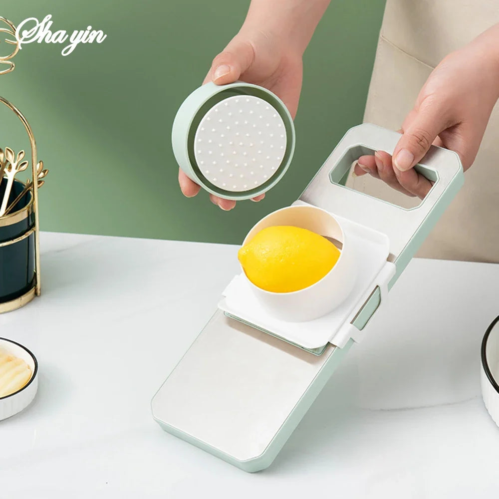 SwiftPrep Electric Vegetable Cutter & Shredder | Versatile Food Processor with Customizable Blades | Robust Kitchen Appliance for Quick Vegetable Preparation