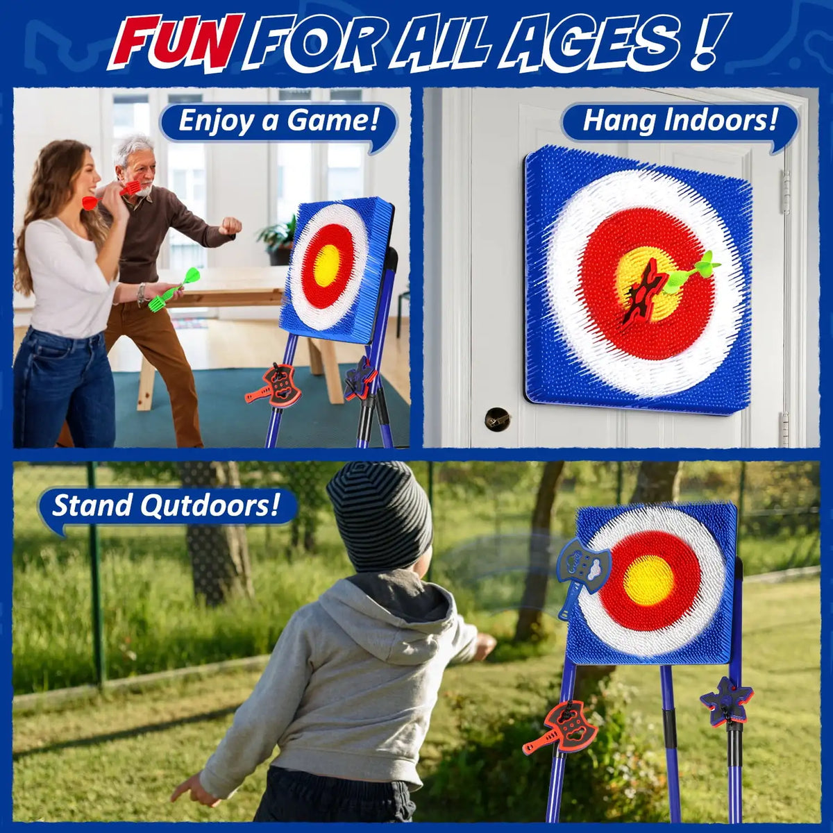 Urban Axes Target Game Set – Versatile Indoor & Outdoor Fun