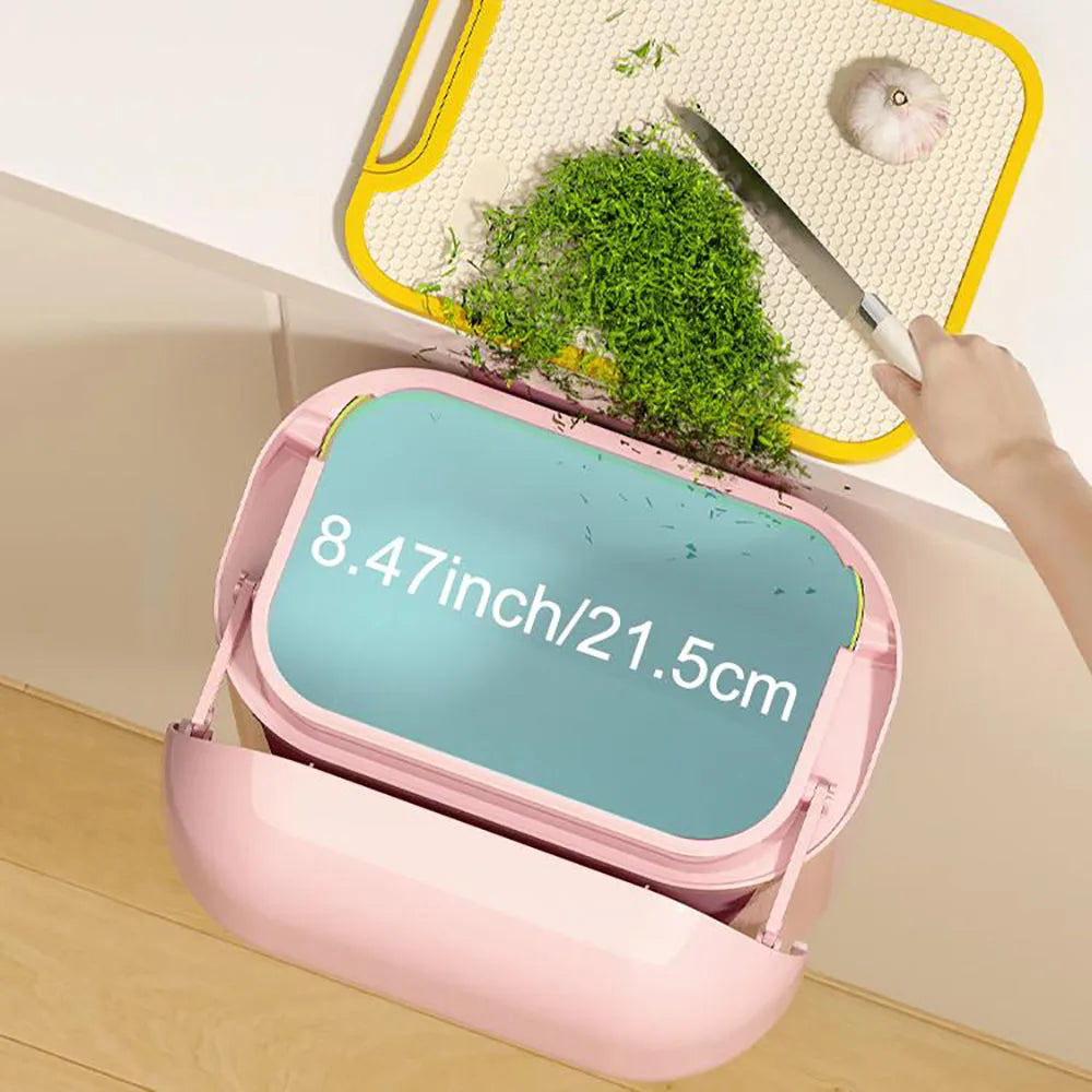 EcoSmart Food Waste Collector with Lid & Space-Saving Mount