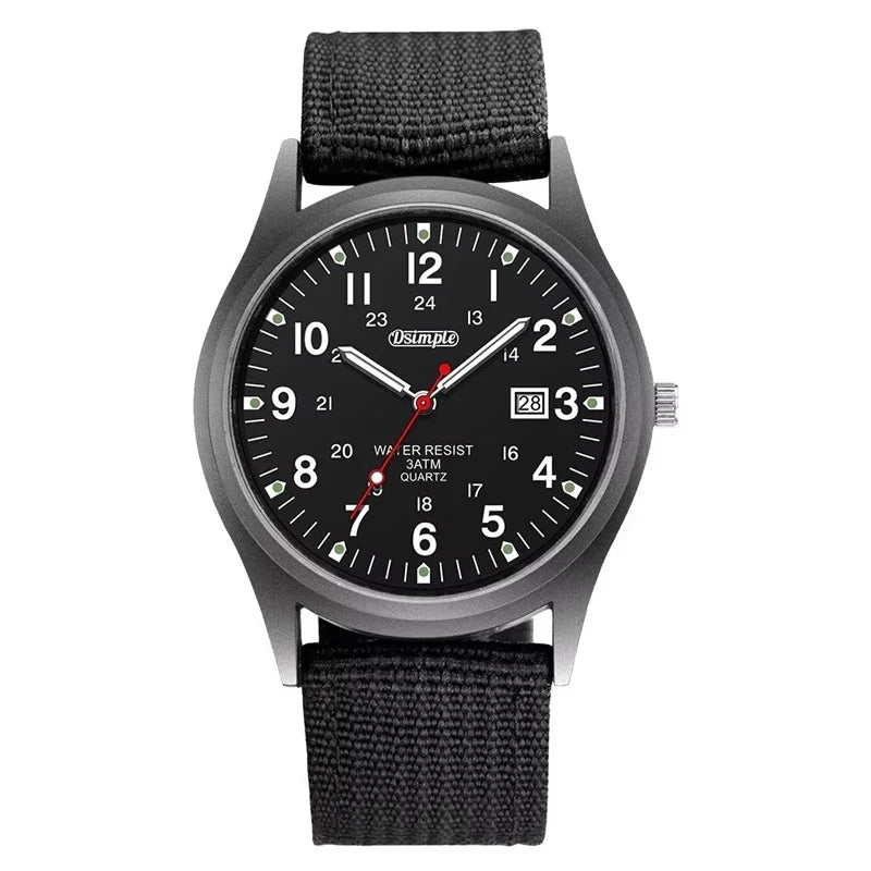 DuraTime Men's Luminous Tactical Watch – Reliable Quartz Precision
