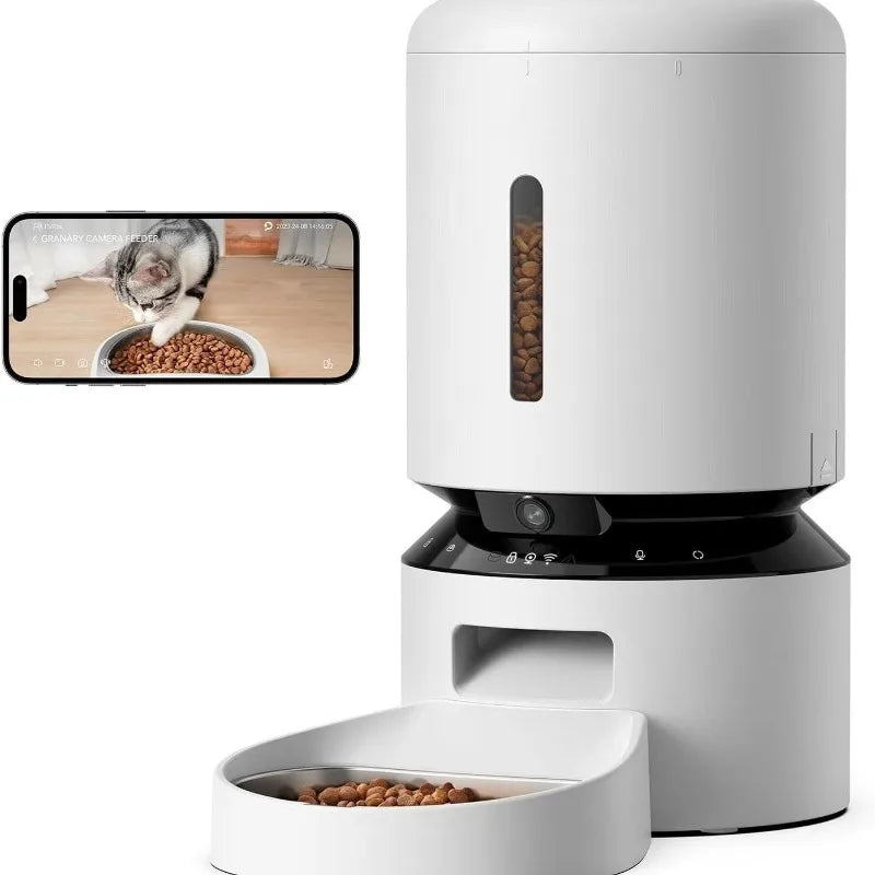 PawPal Smart Feeder | WiFi-Connected Automatic Pet Dispenser with Timer | High-Capacity Food Dispenser for Cats & Dogs