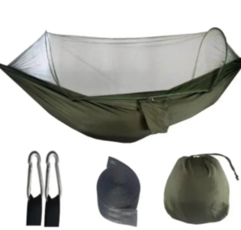 SereneNest – Portable Camping Hammock with Mosquito Netting