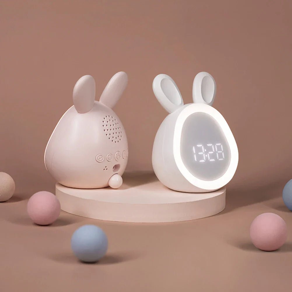 Children's LED Night Light Alarm Clock in Rabbit Shape