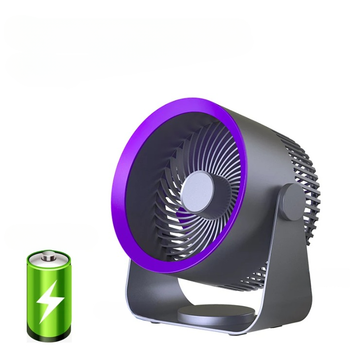 4000mAh Battery-Powered Electric Fan Circulator – Versatile Design