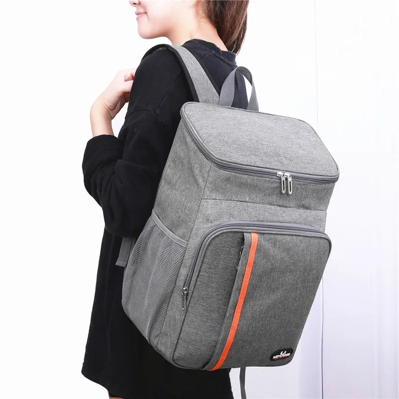 Waterproof Oxford Cooler Backpack for Lunch – Portable Thermal Bag