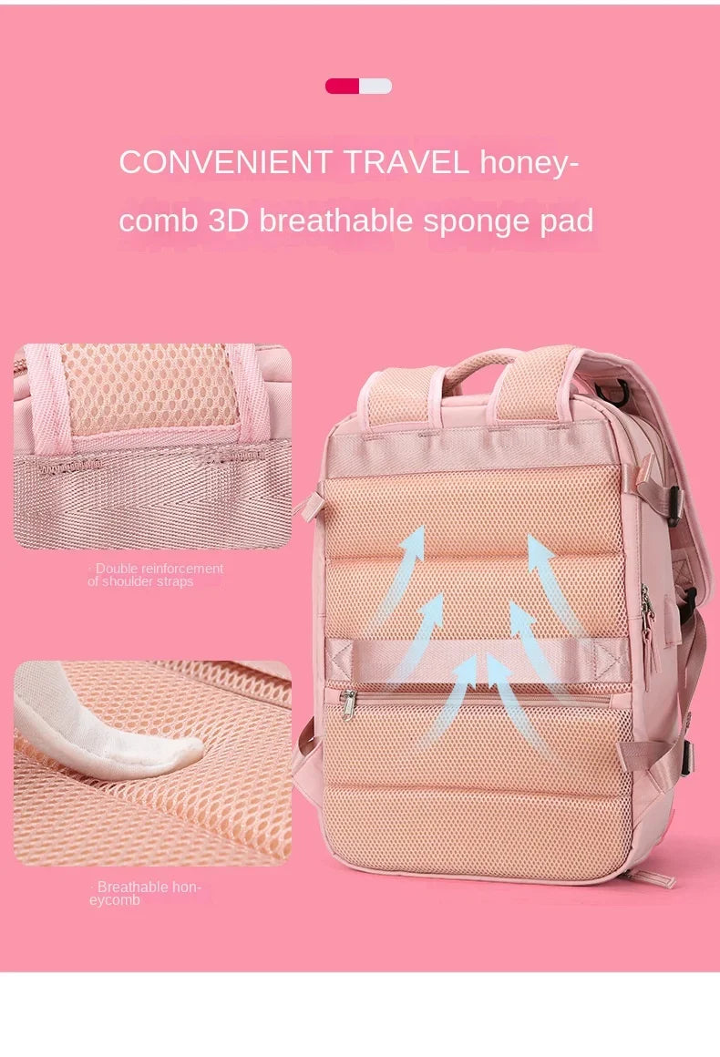 Versatile Travel Backpack with Shoe Storage Compartment