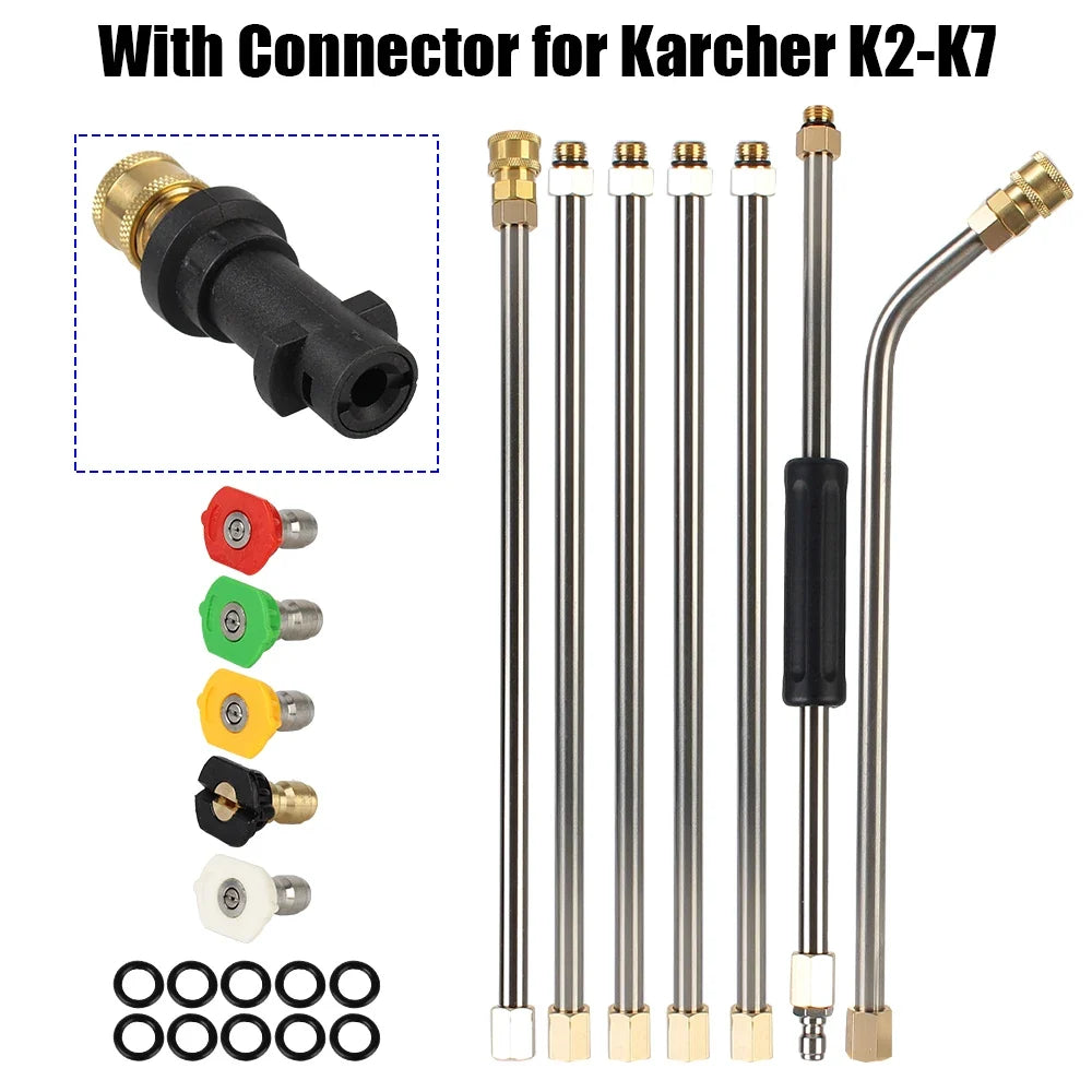 SkyReach Pressure Washer Gutter Cleaning Extension Tool with 5 Nozzles