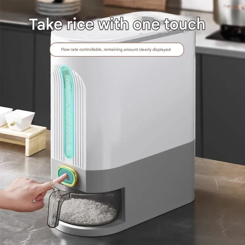 Moisture-Proof and Insect-Resistant Rice Storage Bin for Home Use