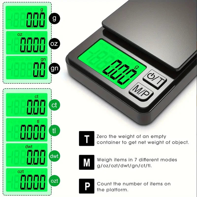 Pocket Precision Scale 1000g x 0.1g | Compact Digital Weighing Tool