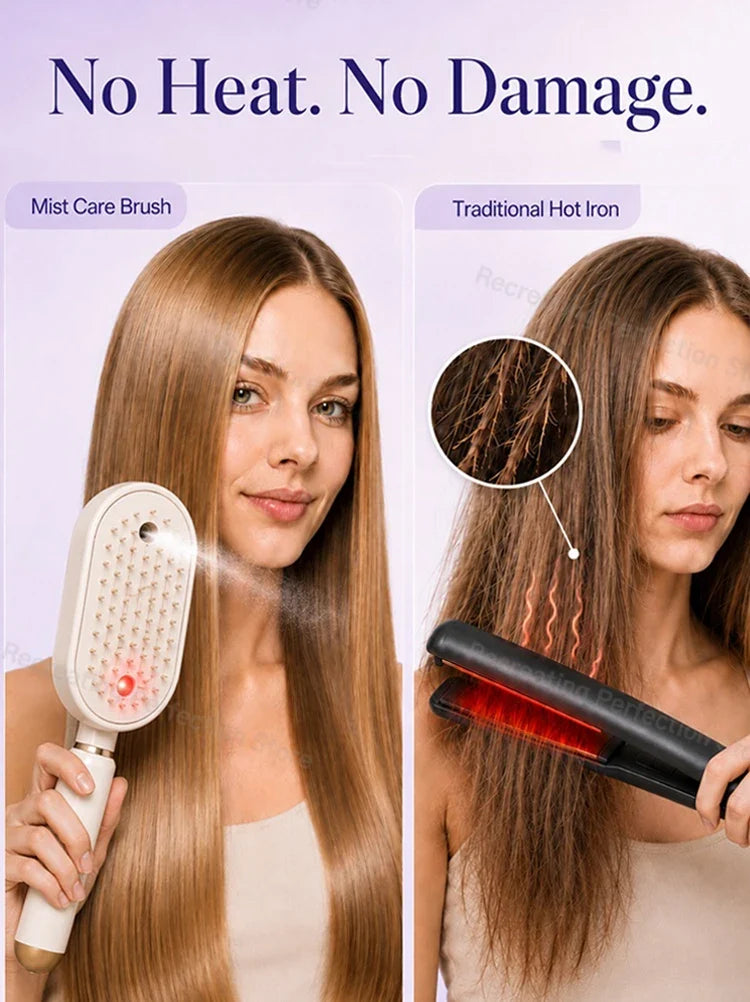 SleekWave Cordless Heated Hair Styling Brush – Rapid Heat & Safety Design
