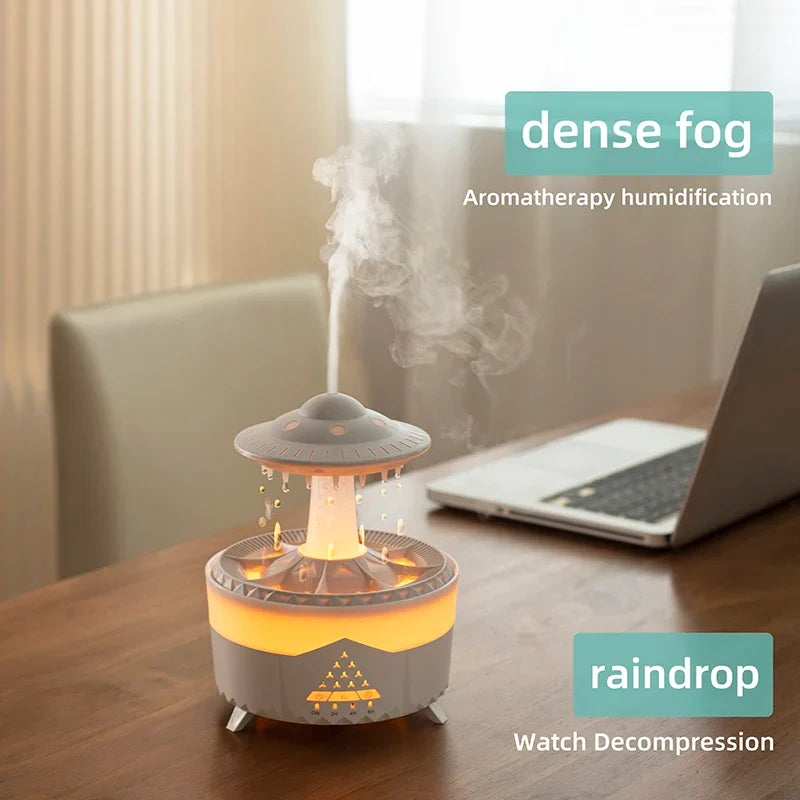 AquaGlow 350ML Portable USB Humidifier with Remote Control