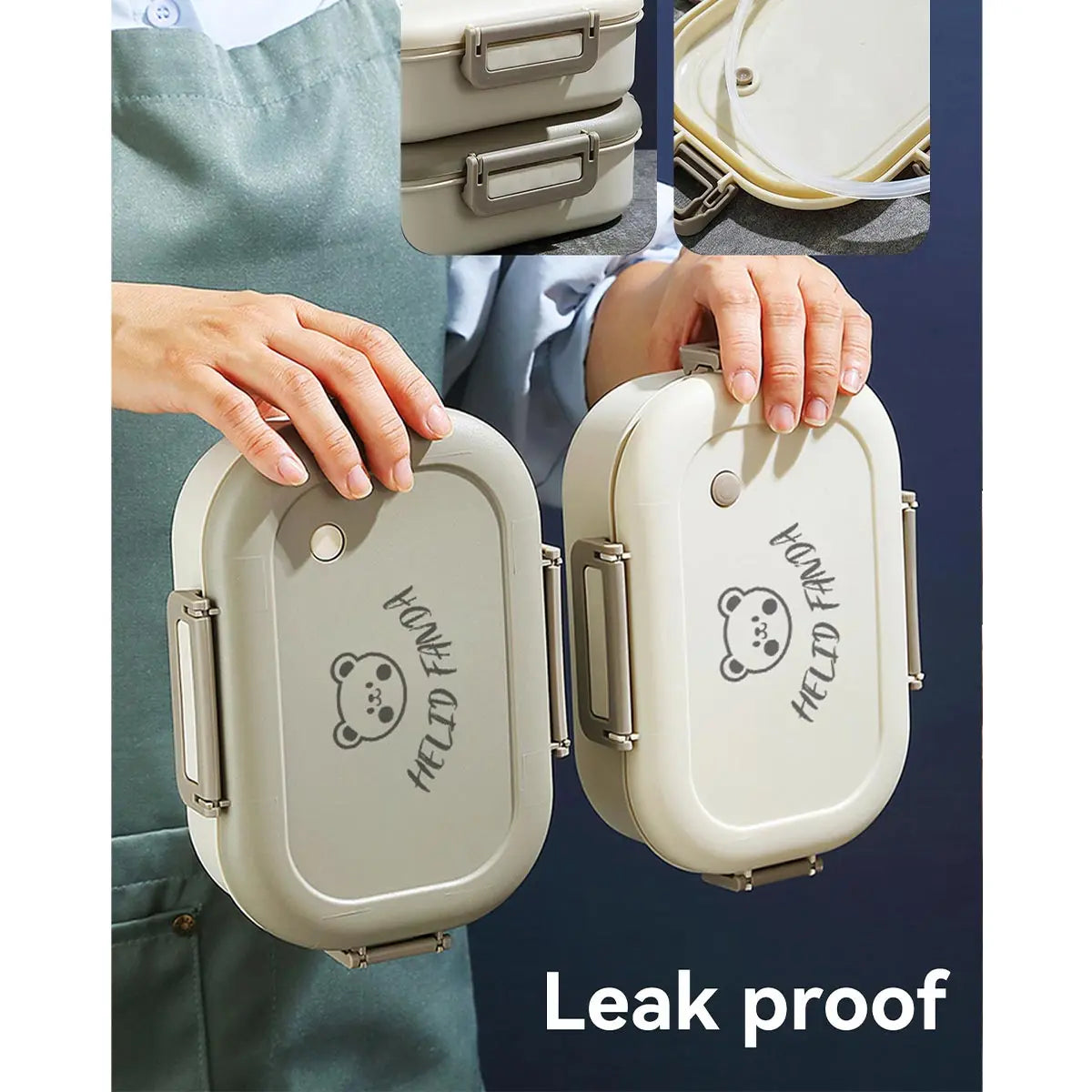 SmartLunch Organizer – 800ml, Three-Section Leak-Resistant Container