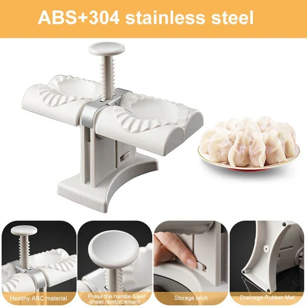 Dual-Headed Dumpling Maker for Fast Creation