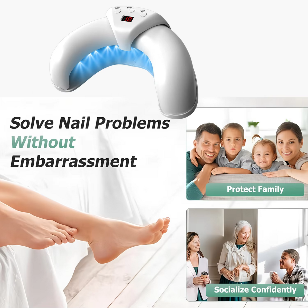 LumaNail Laser Grooming Tool – Advanced Nail Care Solution