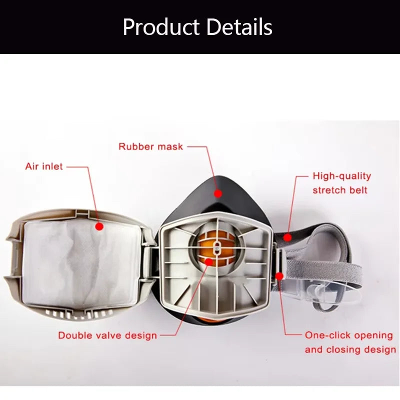 Versatile Cotton Work Mask with Customizable Fit – Reusable Half Face Covering for Daily Tasks