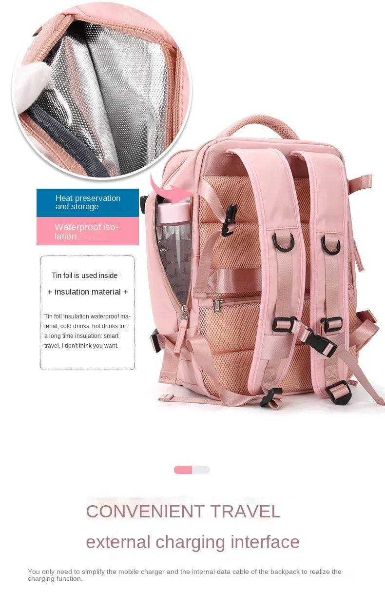 Versatile Travel Backpack with Shoe Storage Compartment