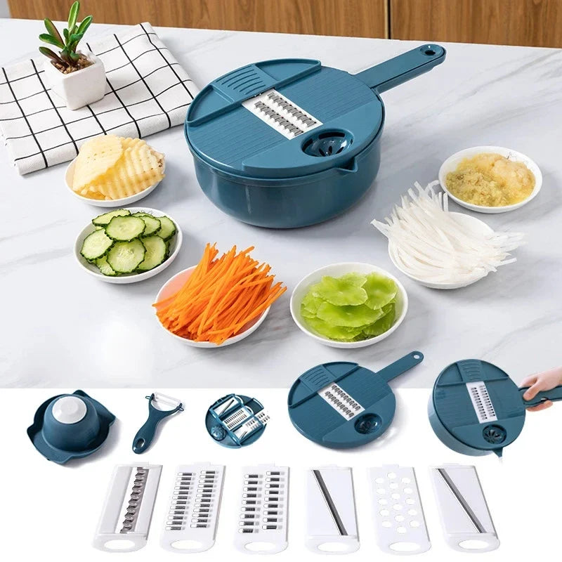 Versatile 9-in-1 Kitchen Food Processor for Effortless Prep