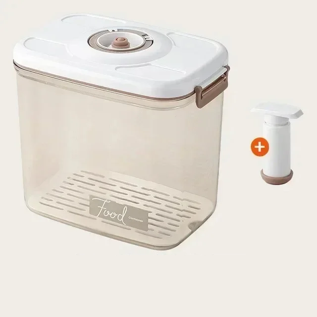 Transparent Food Vacuum Storage Container with Hand Pump – Fresh Seal