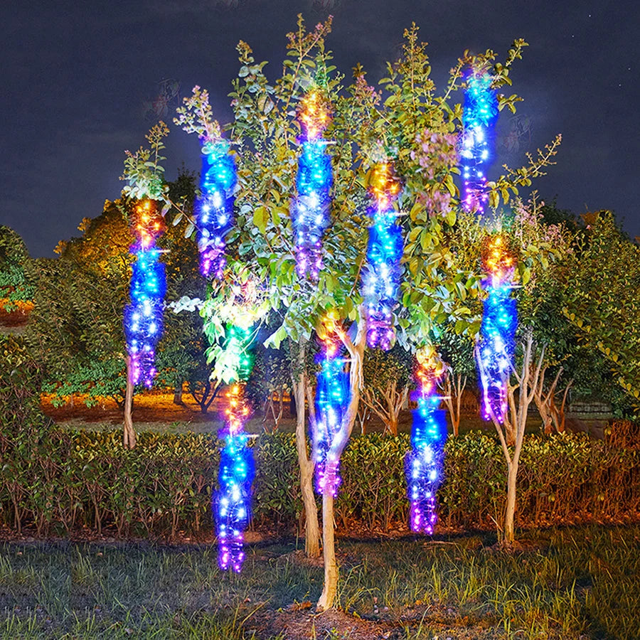 Outdoor LED Meteor Shower Light Display