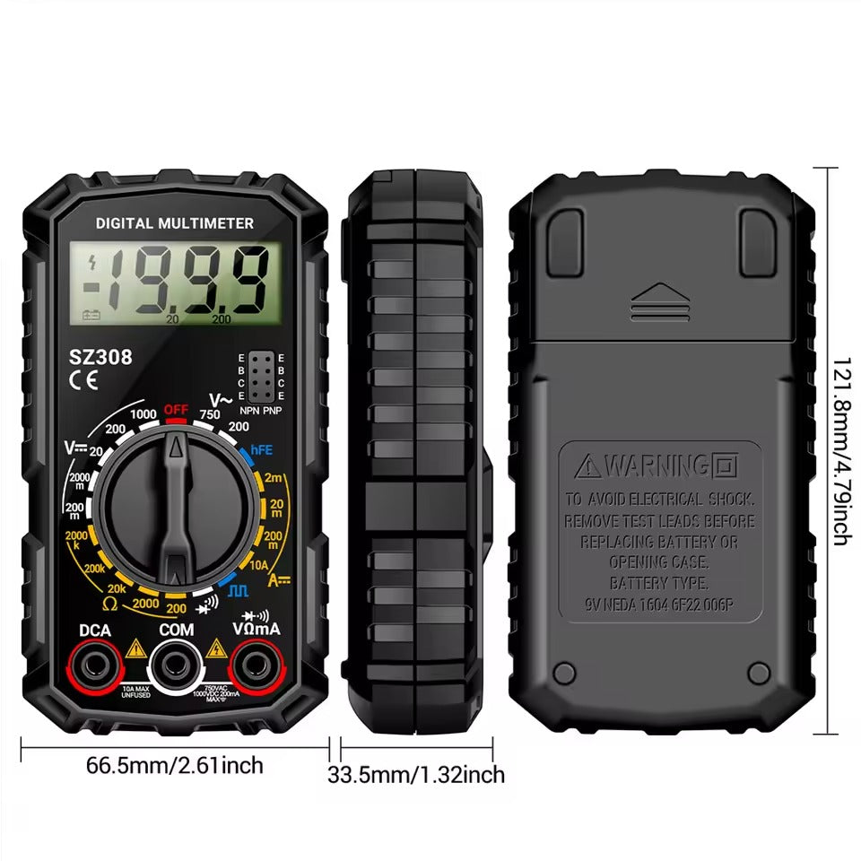 Precision Electrical Measurement Toolkit with Digital Display