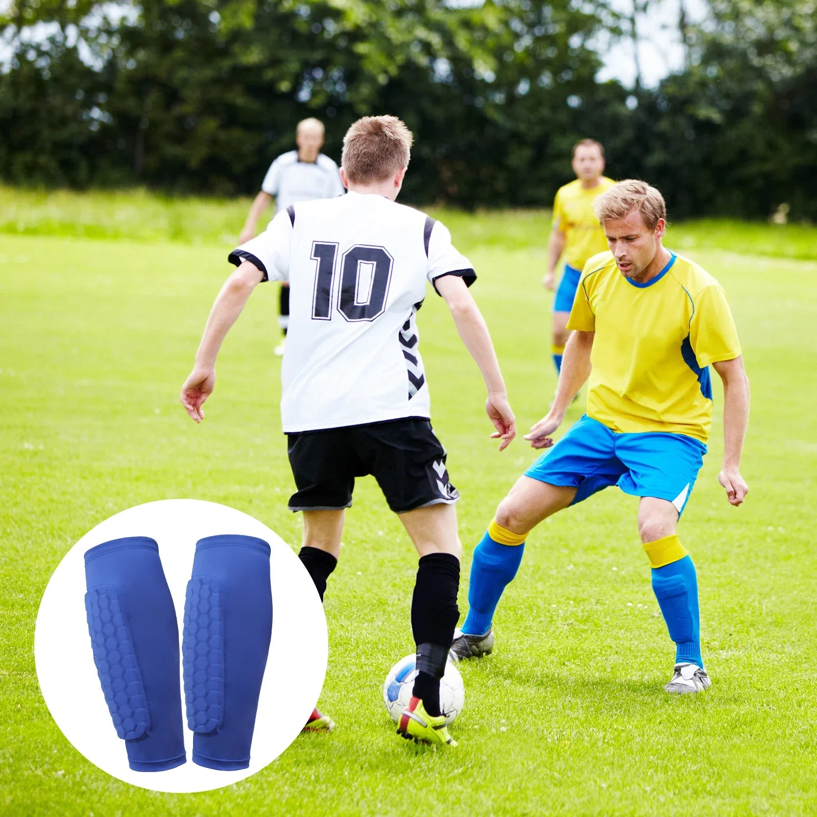 UltraShield Lightweight Soccer Shin Guards with AirFlow Padding