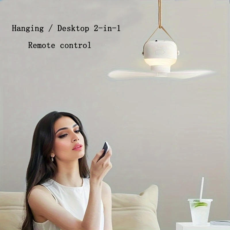 Portable Smart Ceiling Fan with Remote Control