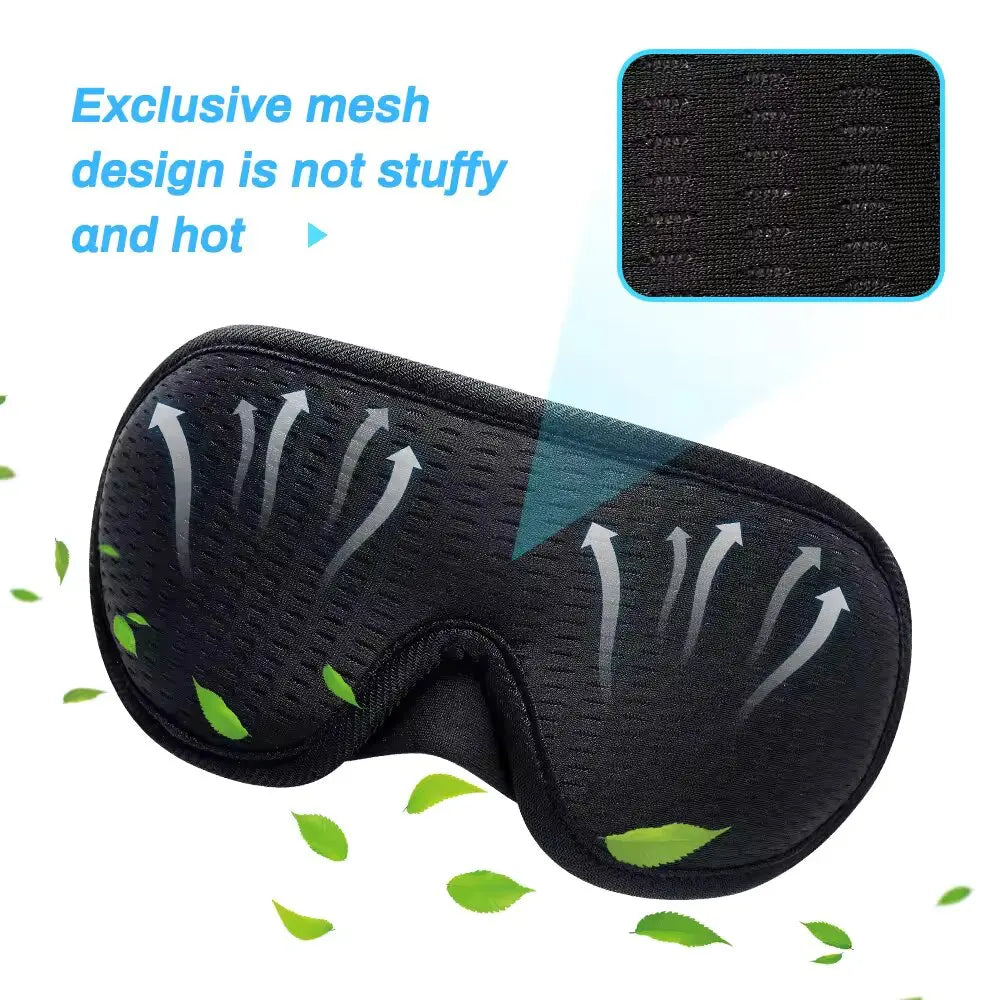 SereneDream 3D Comfort Eye Mask – Ultimate Light-Blocking Sleep Mask for Travel & Relaxation