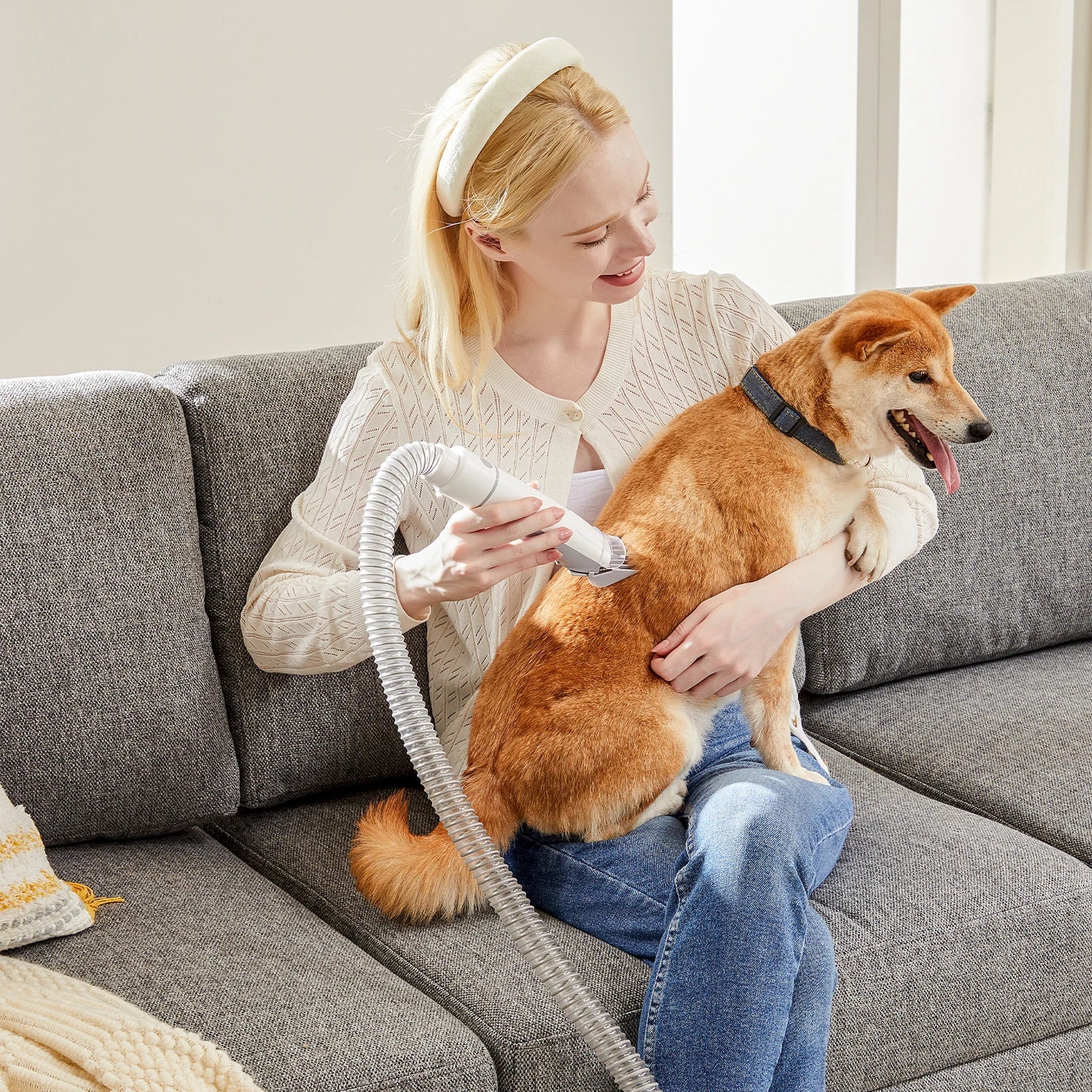 Pawsitive Grooming Pro Vacuum System | 2.5L Capacity with 5 Tools & Quiet Clippers