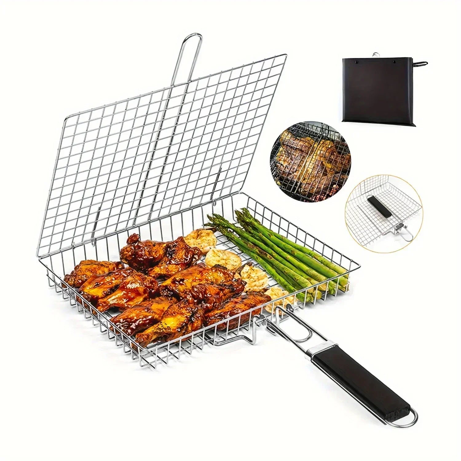 GrillMaster Pro Basket – Collapsible Non-Stick Grilling Solution for All Foods