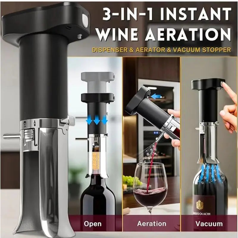 SmartWine Pro Electric Corkscrew & Preservation Set