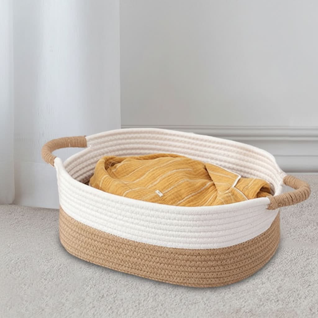 ChicNest – Versatile Woven Basket for Elegant Organization