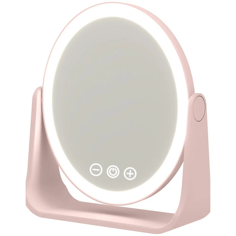 LumaView Illuminated Makeup Mirror with Adjustable Brightness & 3X Magnification