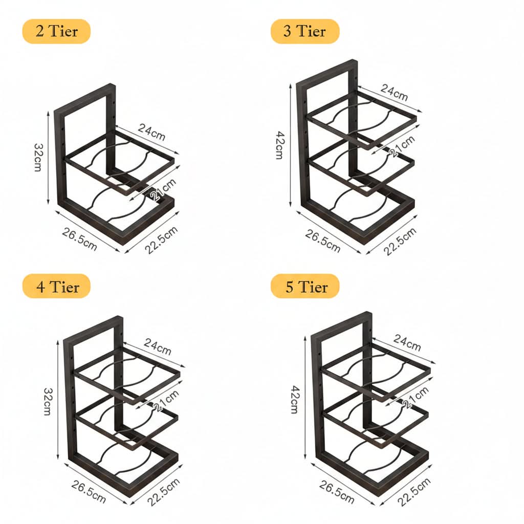 Versatile Kitchen Organizer for Pots & Pans Storage