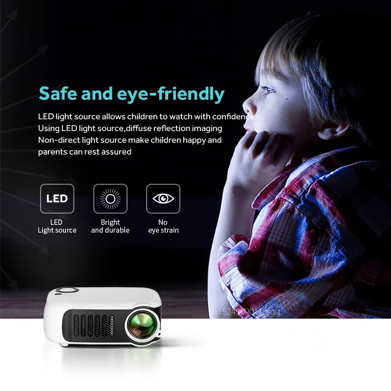 Compact HD Travel Projector for On-the-Go Entertainment