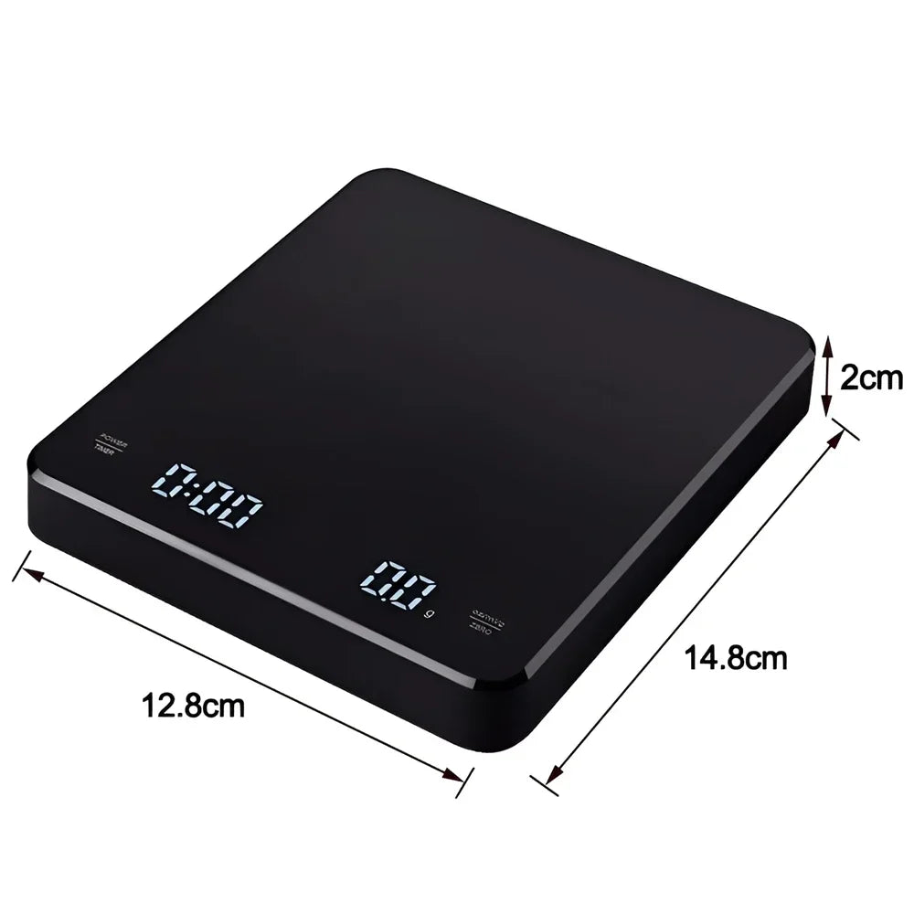 BrewMaster Precision Coffee Scale with Timer & LED Display