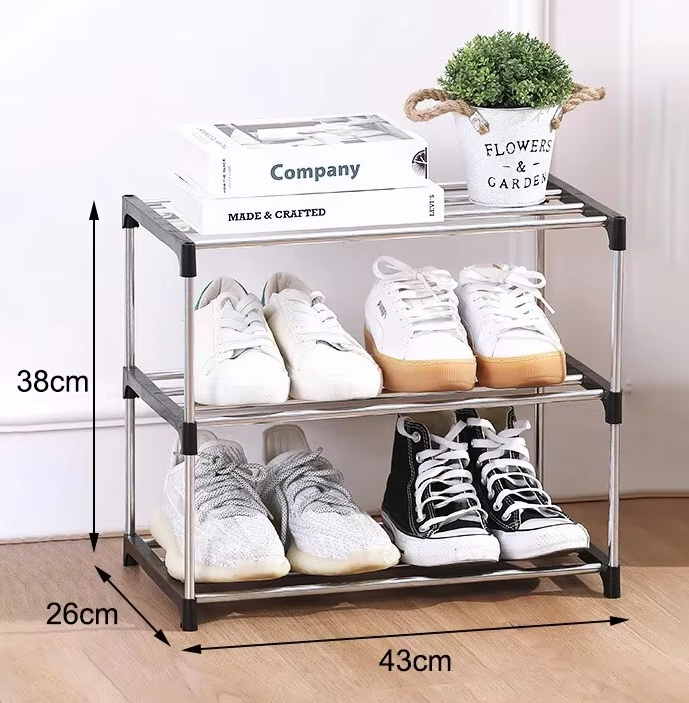 Versatile Vertical Shoe Organizer with Tiered Storage