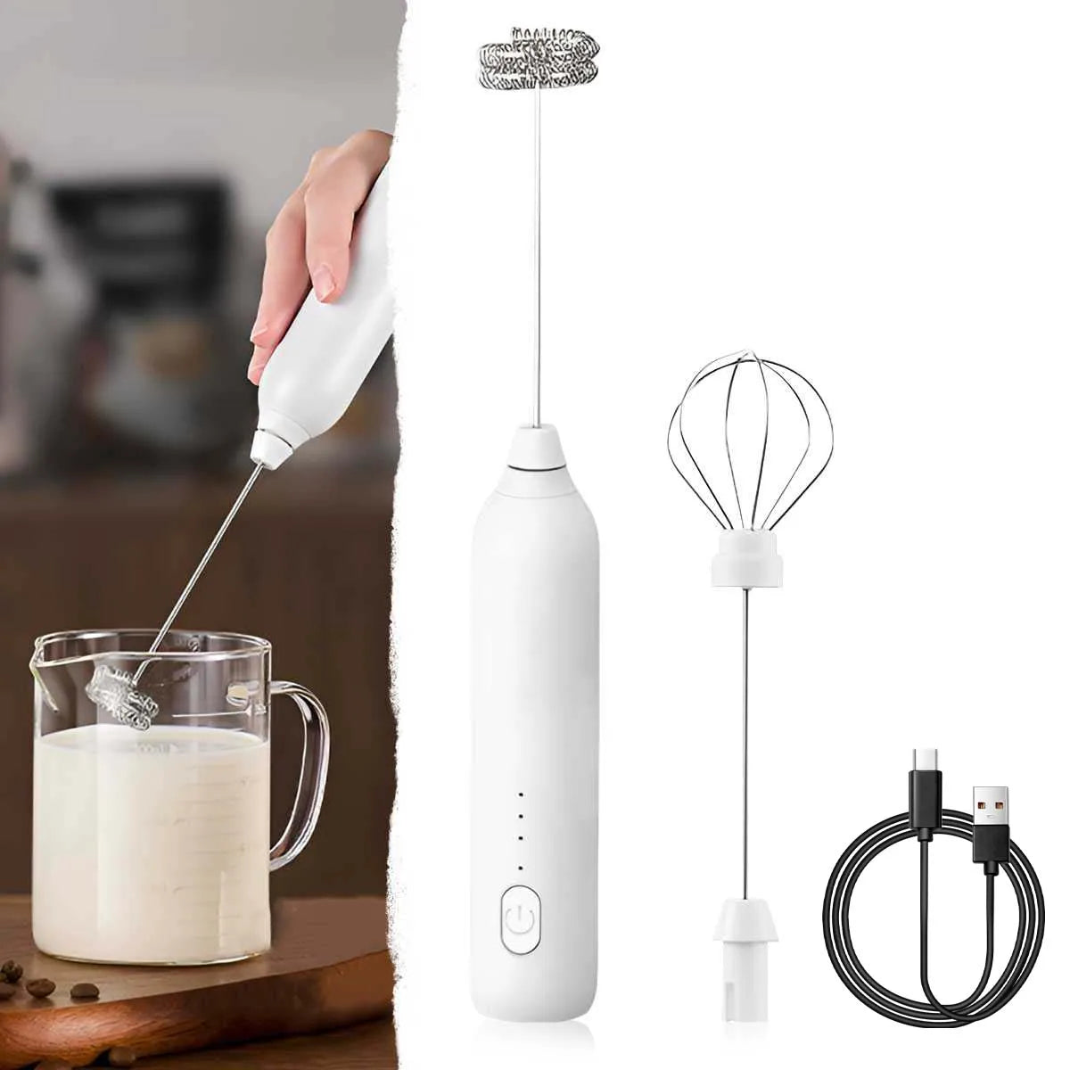 BrewMaster Portable Mixer | Rechargeable Handheld Frother & Beater