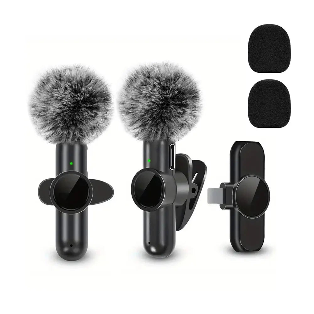 Clip-On Wireless Microphone – Portable Lapel Mic for Mobile Audio