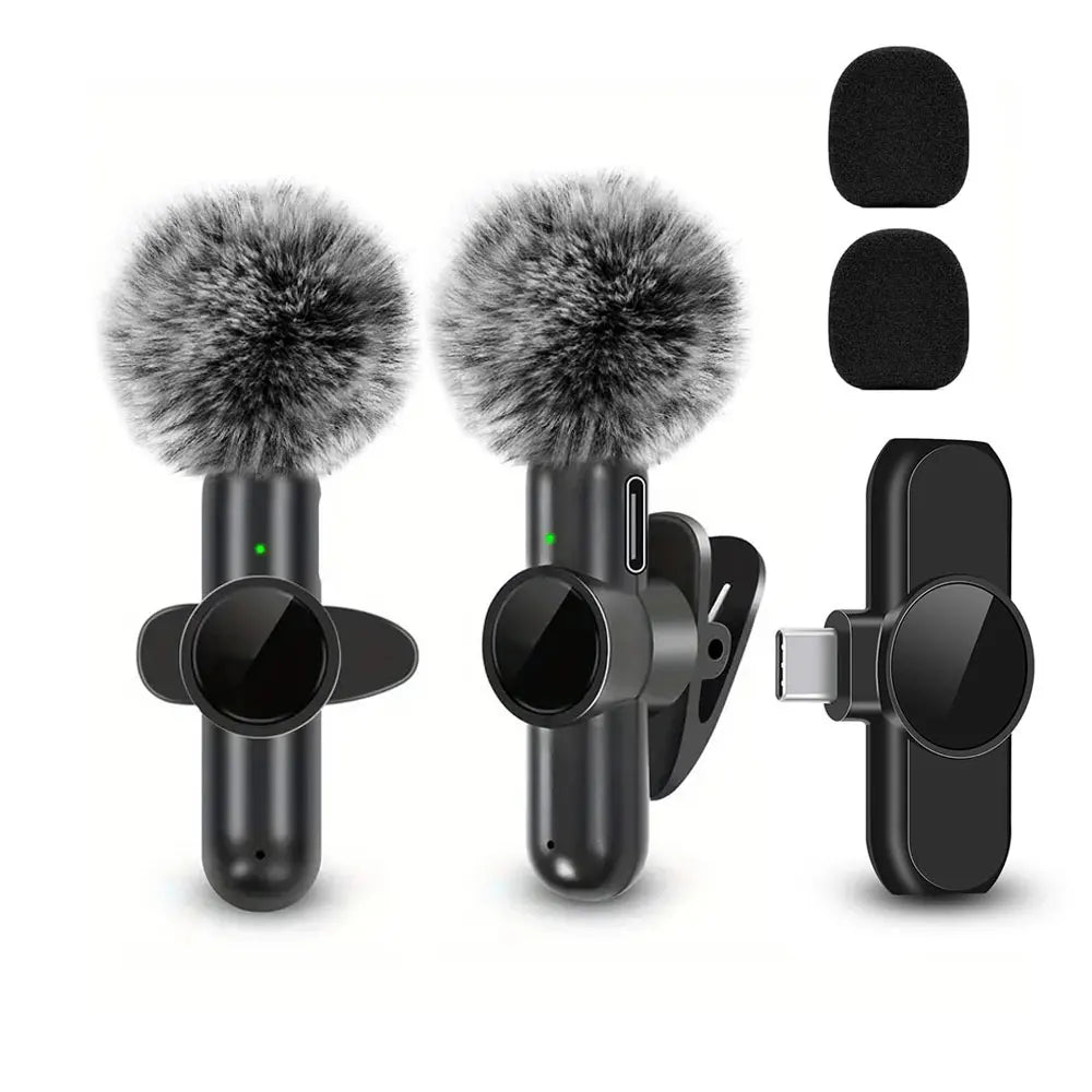 Clip-On Wireless Microphone – Portable Lapel Mic for Mobile Audio