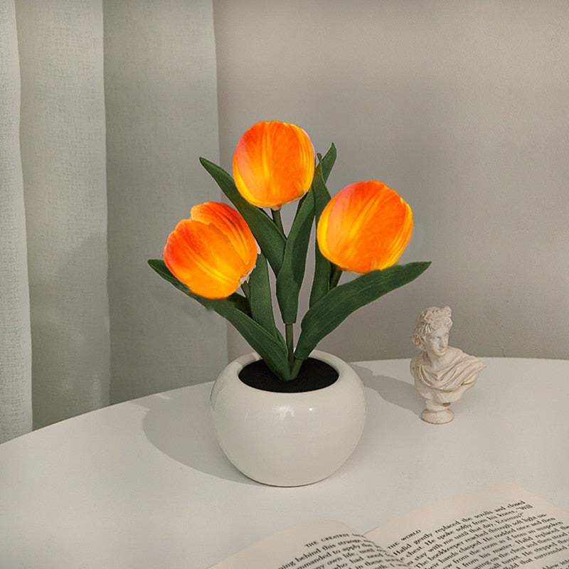 Luminous Tulip-Shaped Night Light