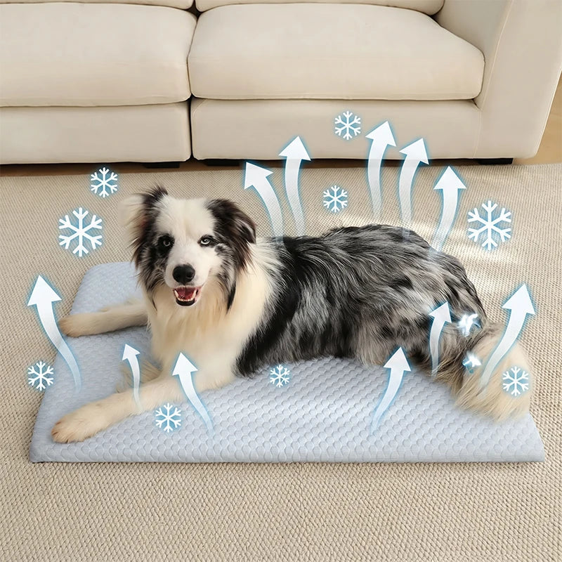 ChillPaws Cooling Pad – Breathable Non-Slip Dog Bed for Warm Days