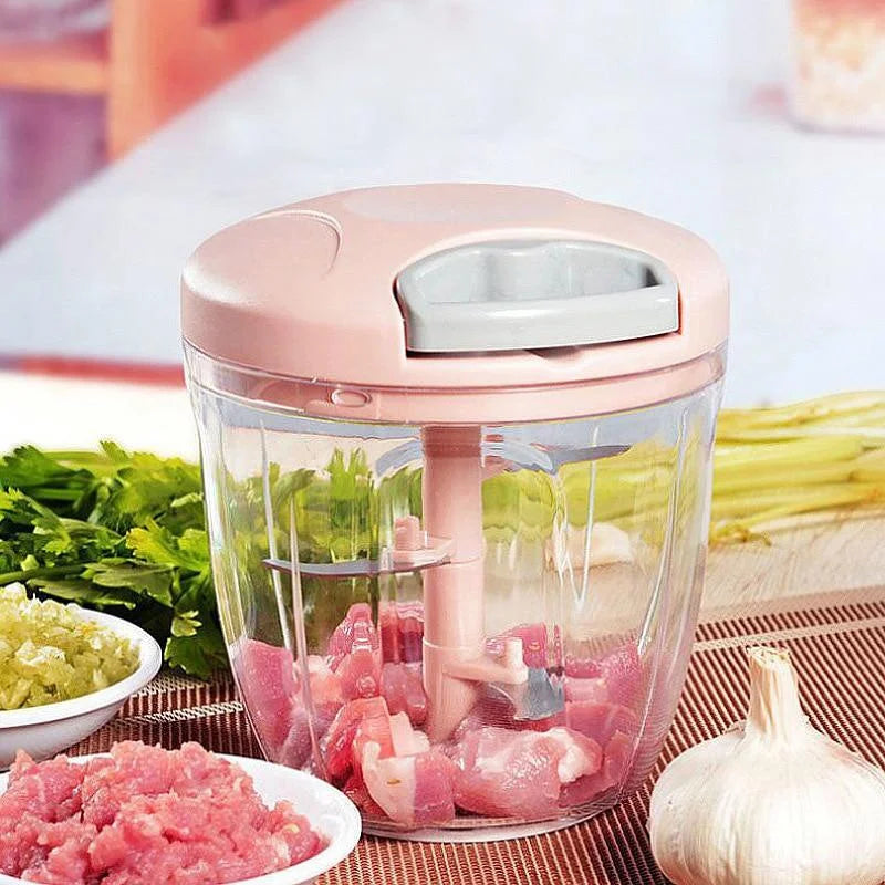 Handheld Food Chopper & Meat Grinder | Ergonomic Manual Processor