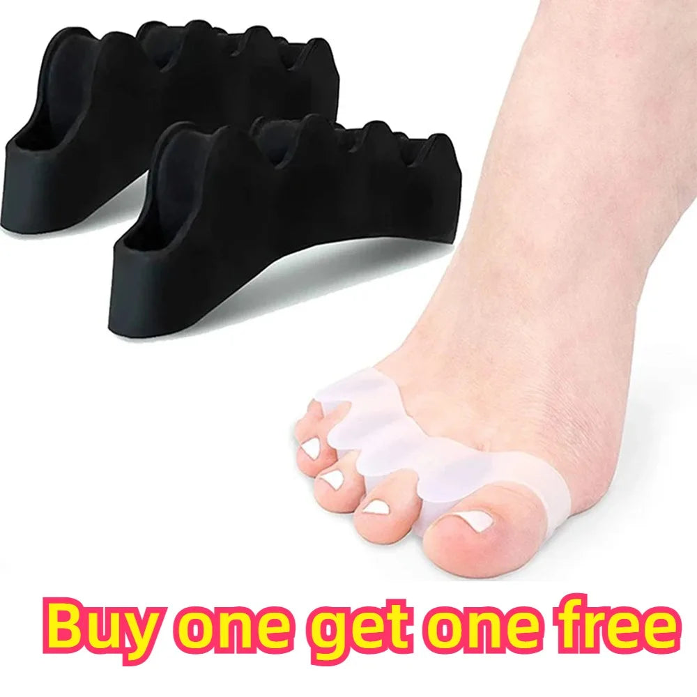 GentleFlex Silicone Toe Spacers – Soft Cushioned Comfort for Feet