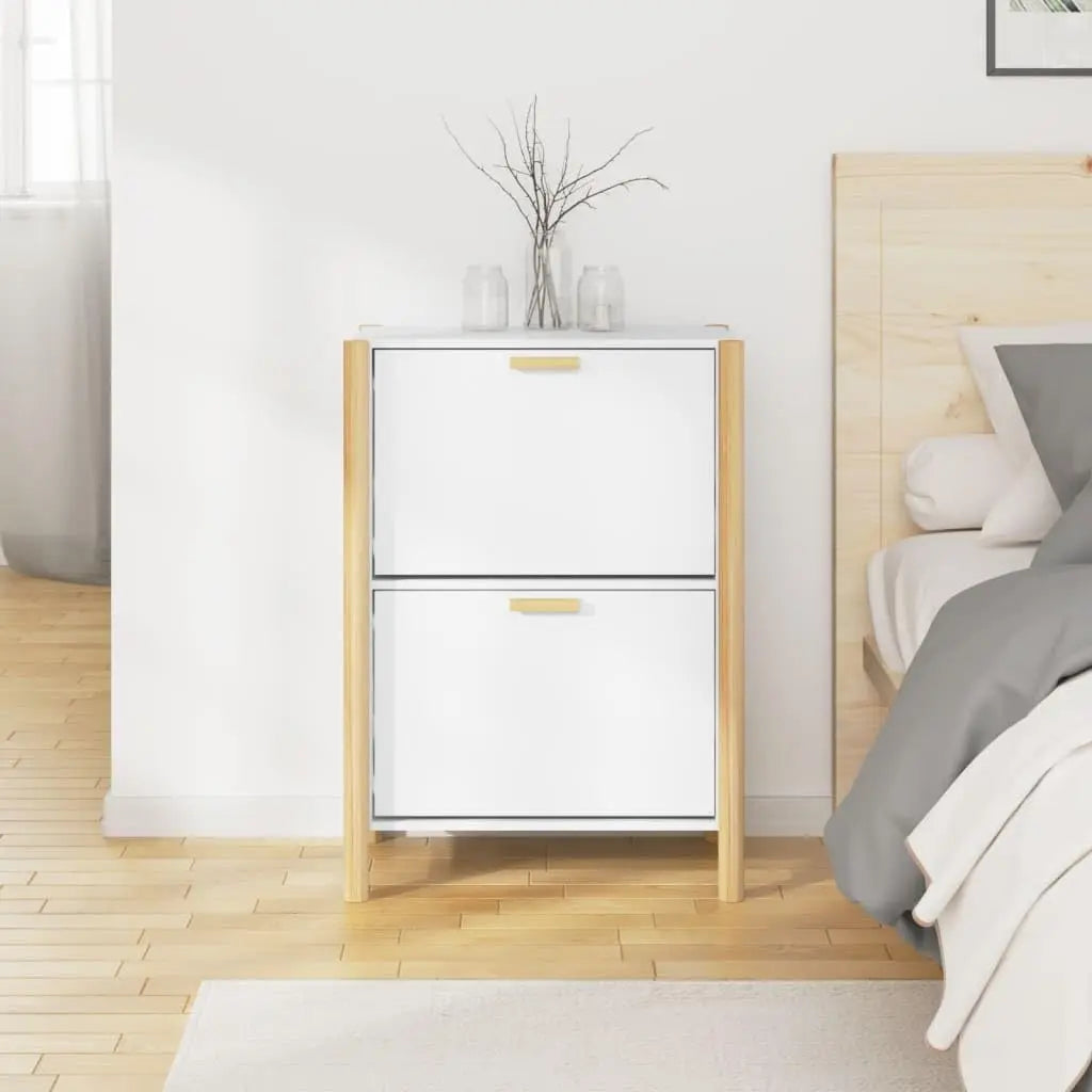 Shoe Storage Cabinet with Doors for Entryway – Slim Design