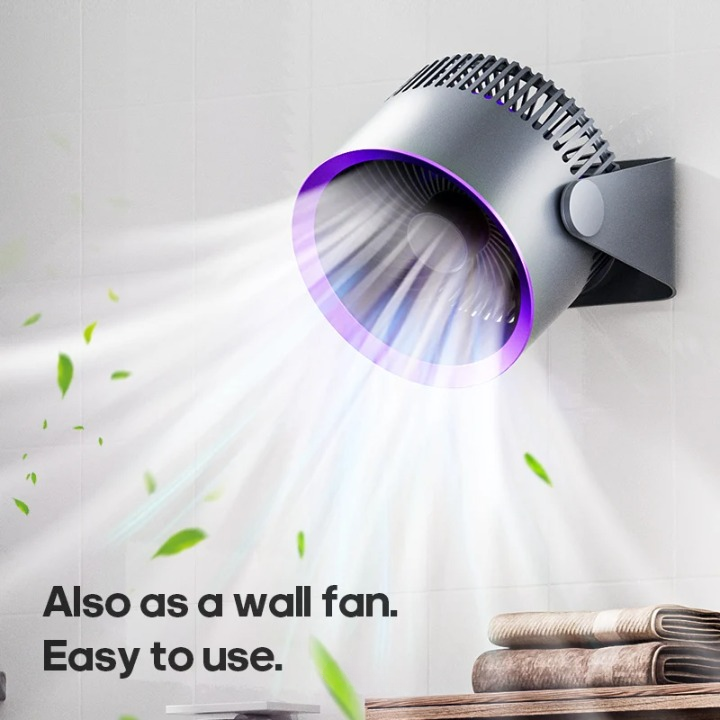 4000mAh Battery-Powered Electric Fan Circulator – Versatile Design