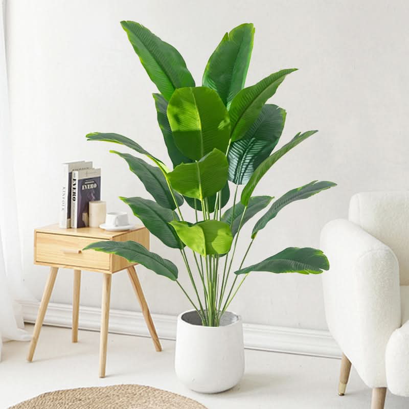 Vibrant Faux Palm Tree for Effortless Home Elegance