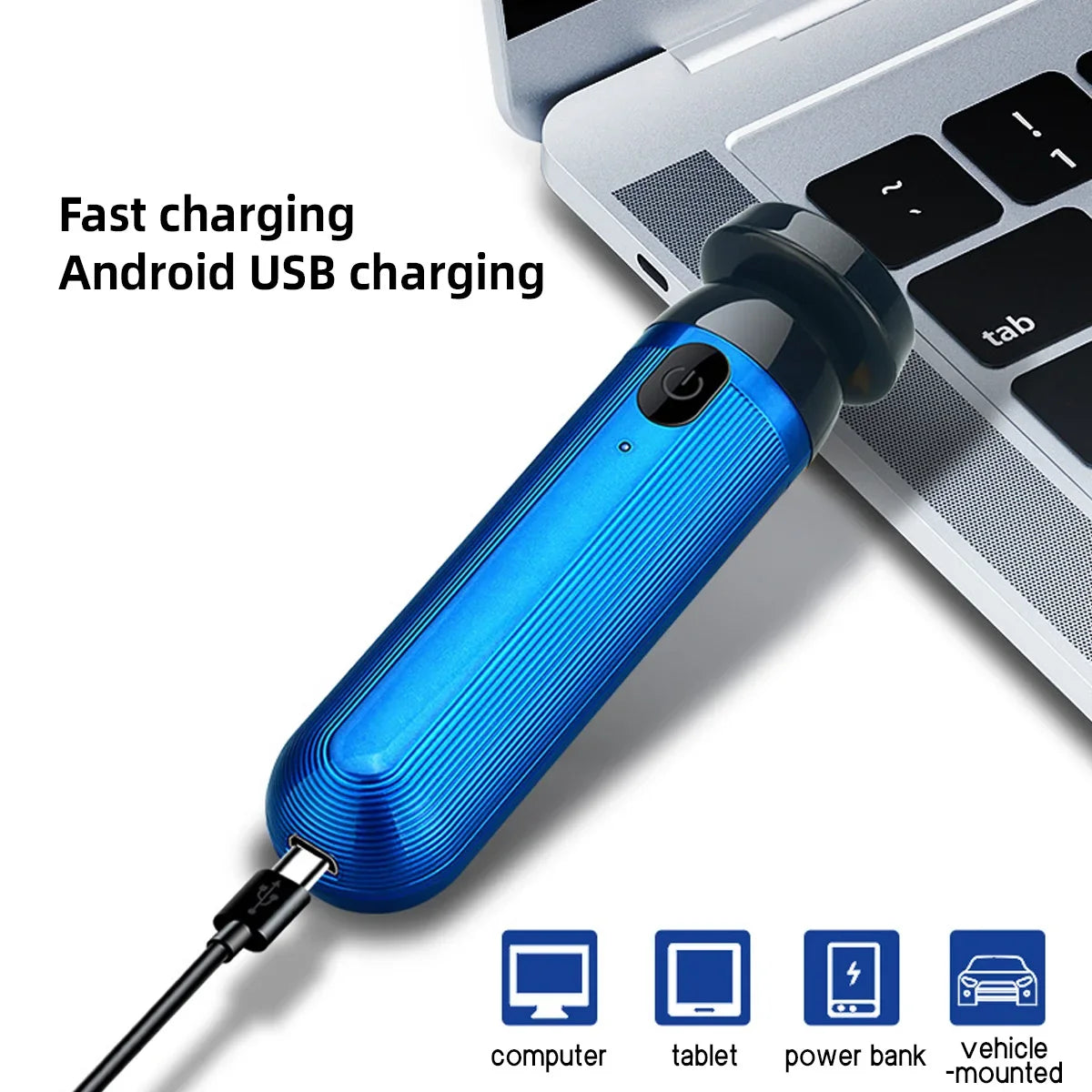 TravelMate Compact Electric Razor for Men – Rechargeable Shaver with Quick Charge & Easy Maintenance