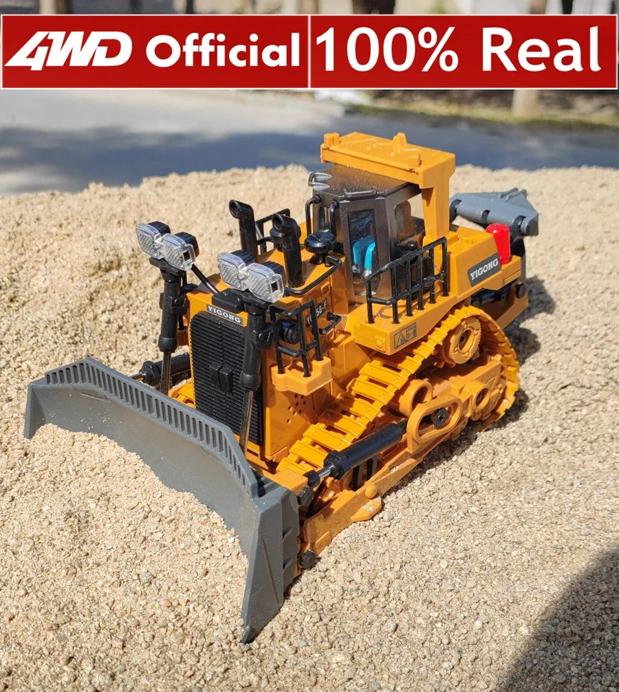 Alloy 4WD Remote-Controlled Excavator & Dump Truck Set