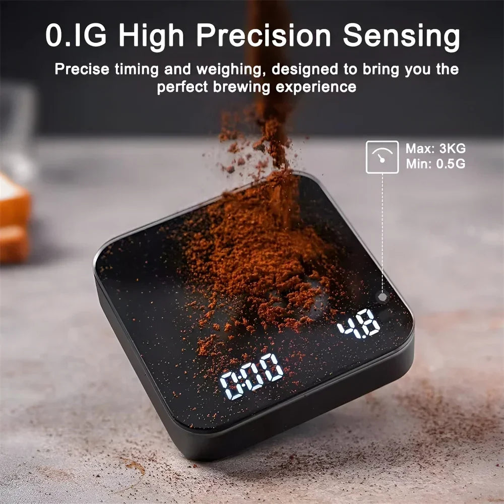 BrewMaster Precision Coffee Scale with Timer & LED Display